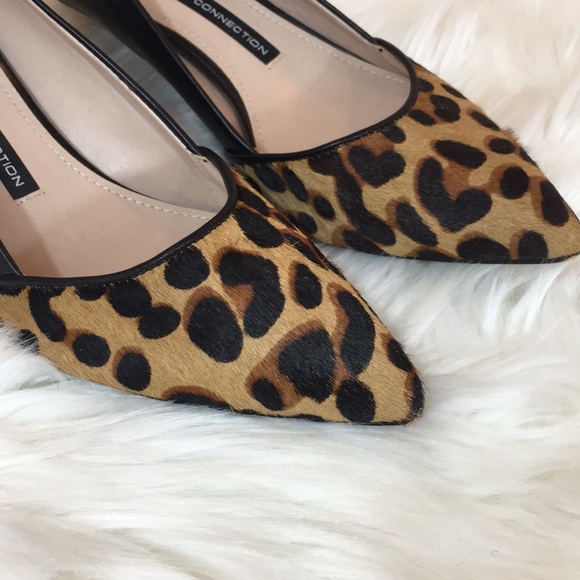 French Connection Leopard Pony Hair Shoes - Picture 3 of 5